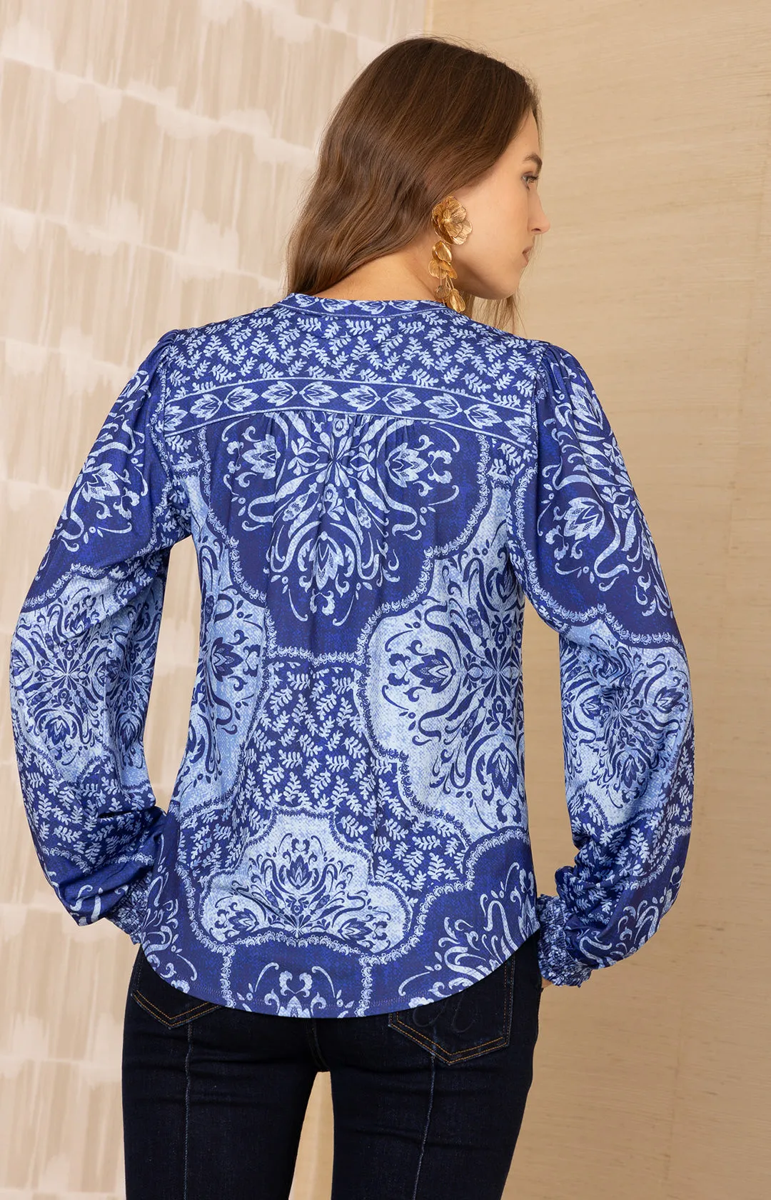 Marianna Silk Top sold by Hale Bob product image thumbnail 2