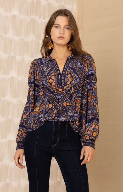 Raina Silk Top sold by Hale Bob