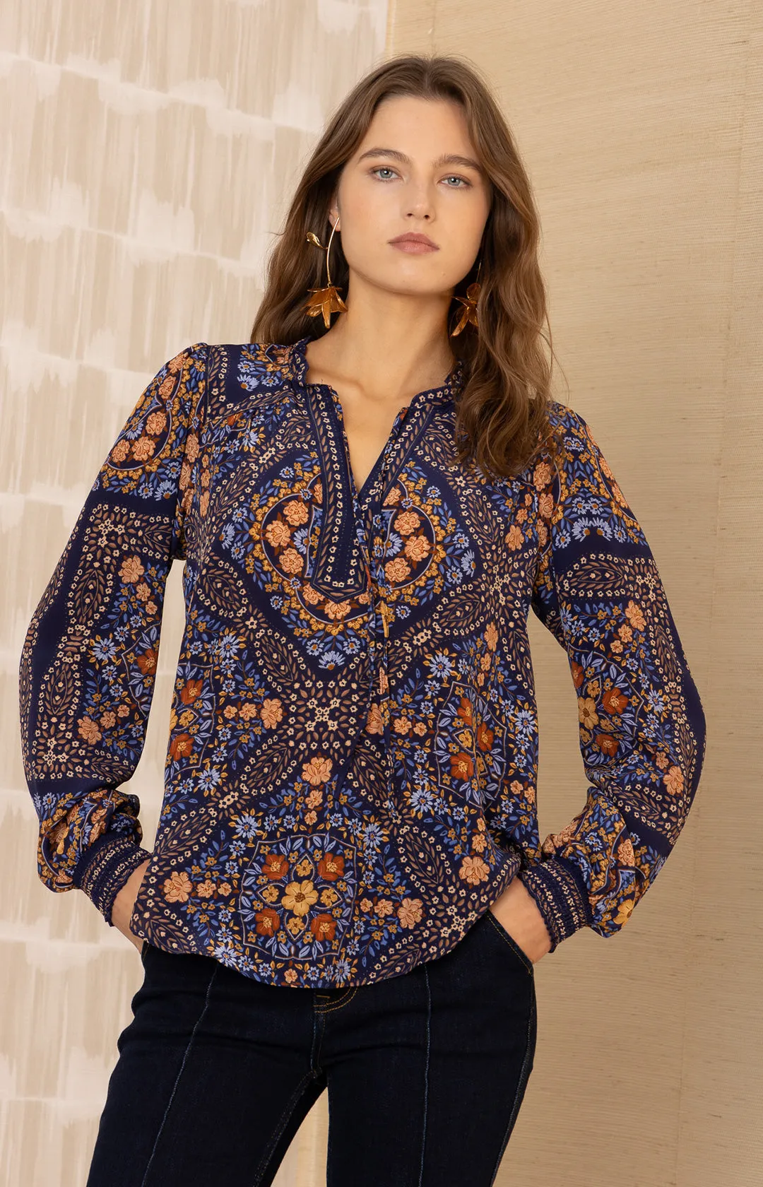 Raina Silk Top sold by Hale Bob product image thumbnail 4