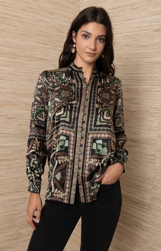 Etta Silk Top sold by Hale Bob