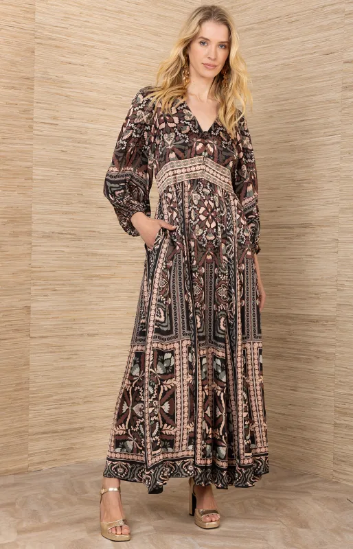 Amaris Charmeuse Maxi Dress sold by Hale Bob