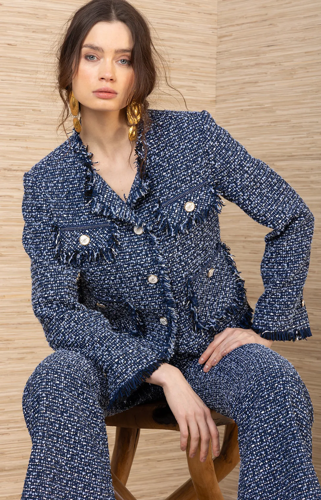 Nyomi Boucle Tweed Jacket sold by Hale Bob product image thumbnail 5