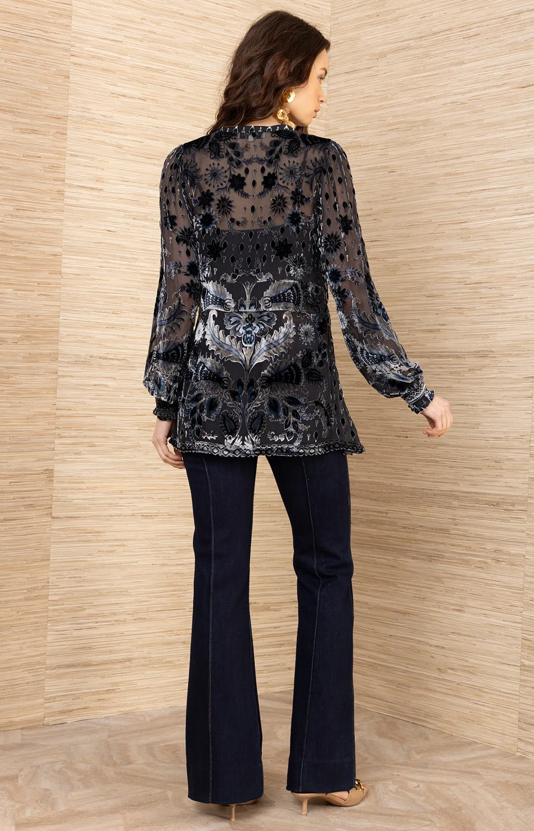 Julissa Velvet Burnout Top sold by Hale Bob product image thumbnail 2