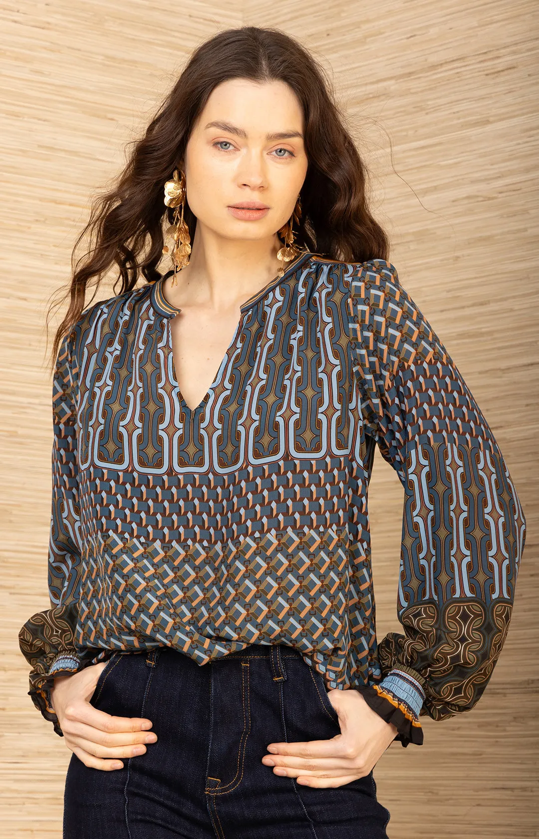 Addilynn Silk Top sold by Hale Bob product image thumbnail 4