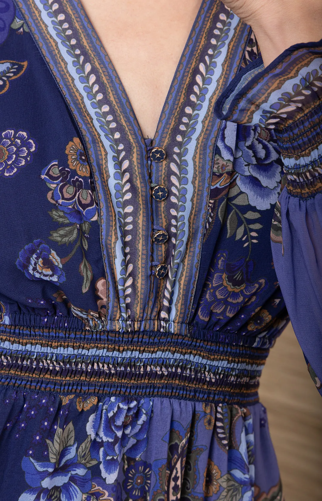 Paityn Chiffon Maxi Dress sold by Hale Bob product image thumbnail 4