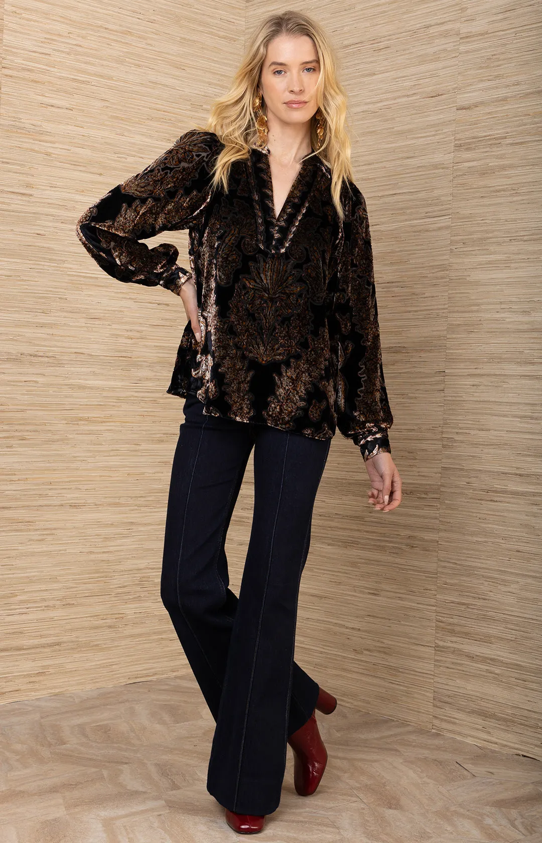 Kailey Velvet Top sold by Hale Bob