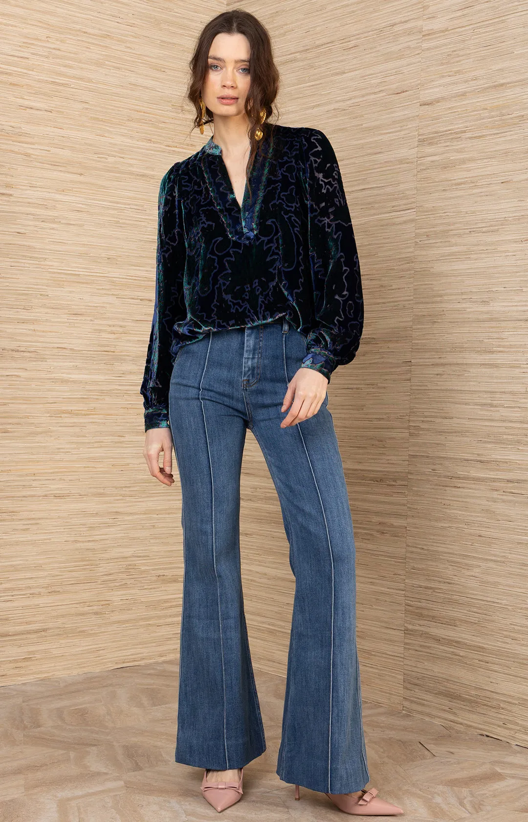 Kailey Velvet Top sold by Hale Bob product image thumbnail 5