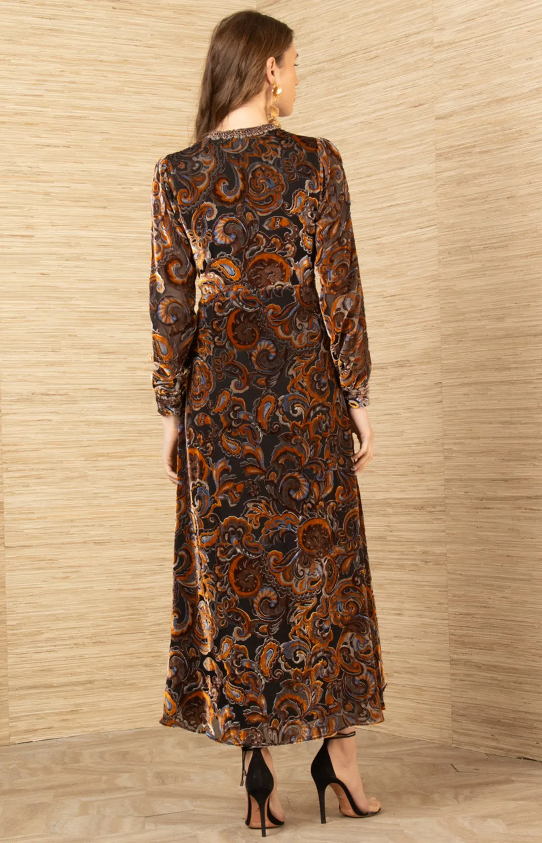 Clarissa Velvet Midi Dress sold by Hale Bob product image thumbnail 2