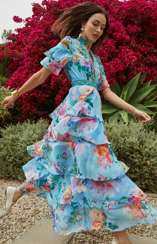 Itzayana Chiffon Maxi Dress sold by Hale Bob