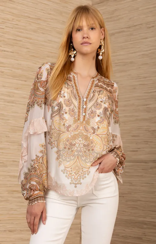 Loyalty Chiffon Top sold by Hale Bob