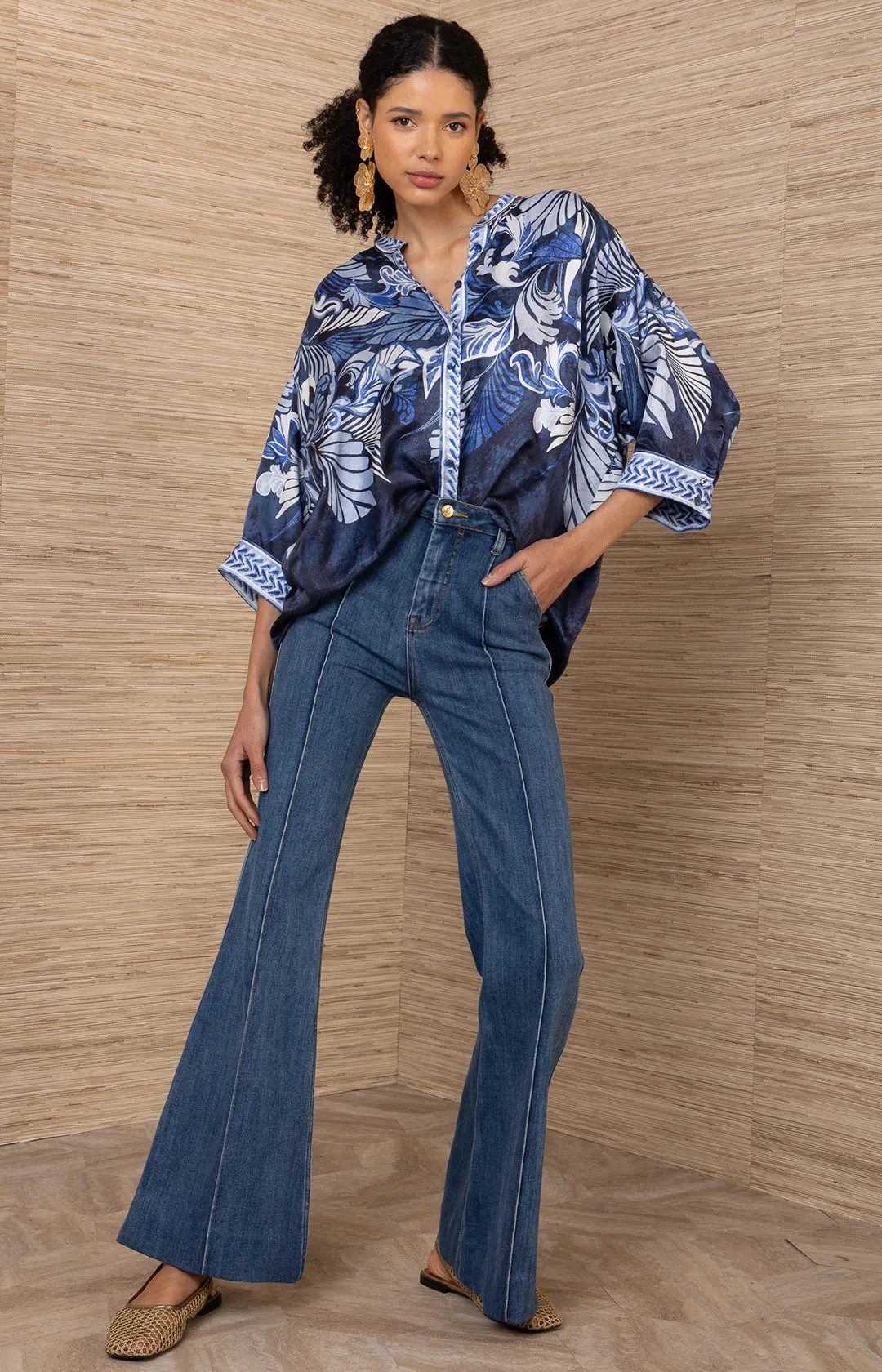 Neriah Charmeuse Top sold by Hale Bob product image thumbnail 5