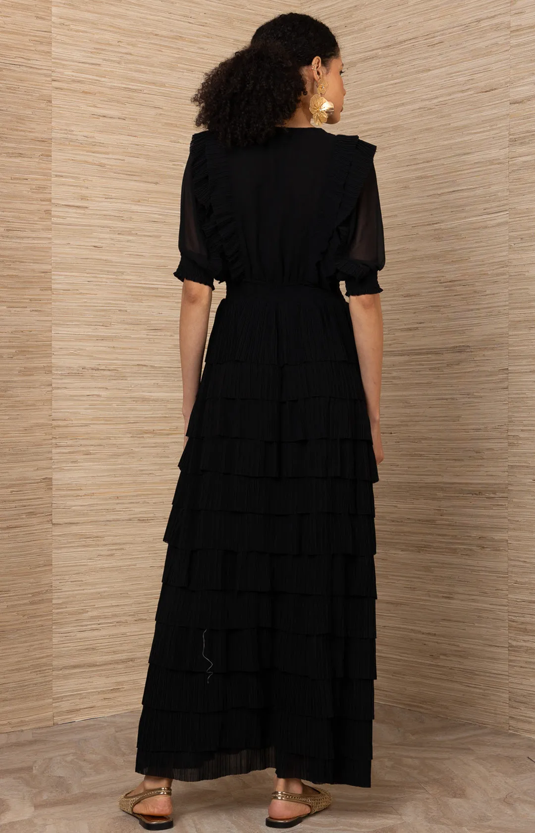 Aulelei Chiffon Solid Dress sold by Hale Bob product image thumbnail 2