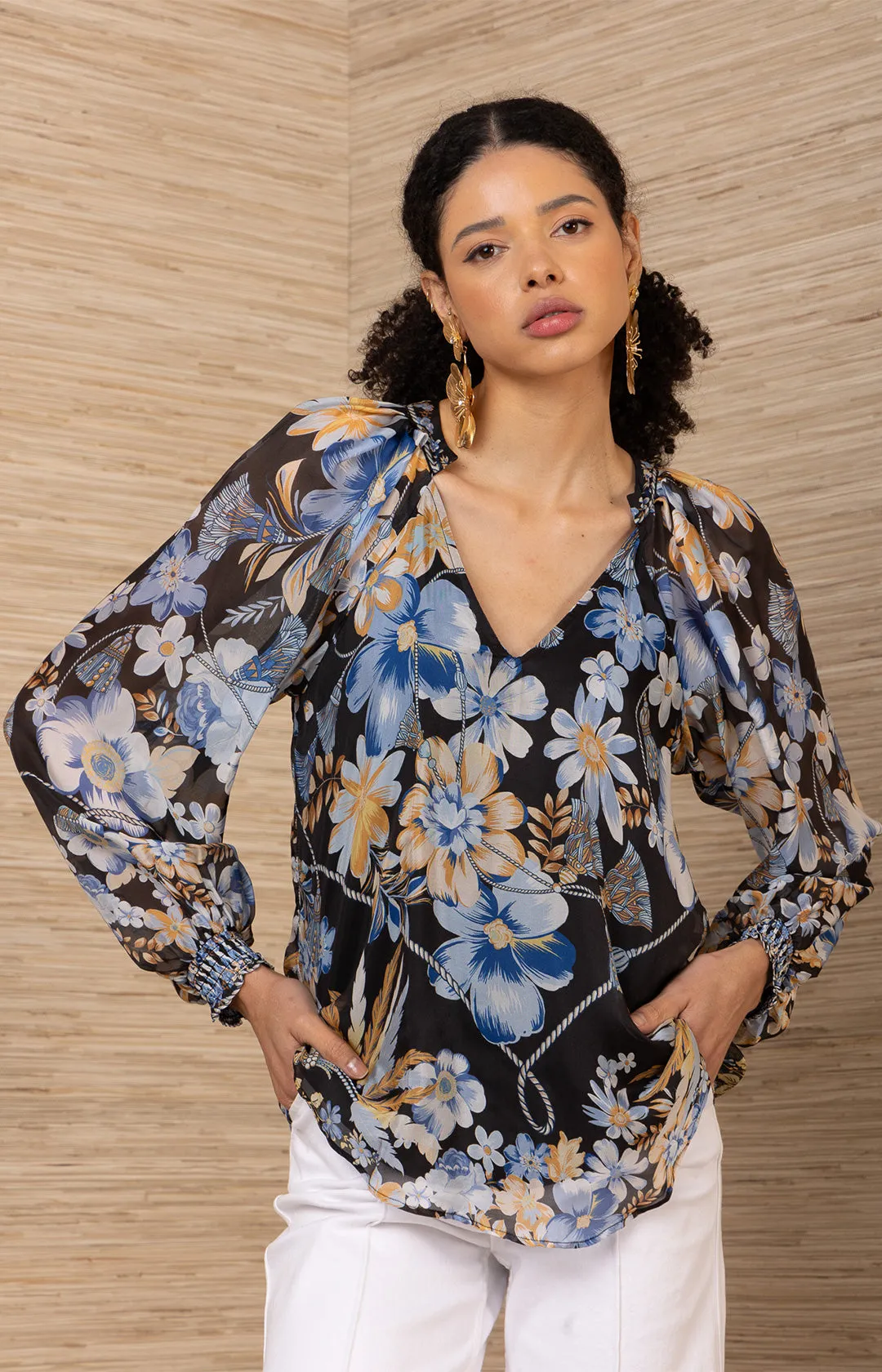 Sequoia Chiffon Top sold by Hale Bob product image thumbnail 3