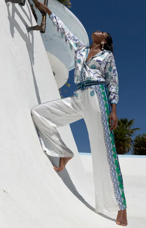 Danica Silk Charmeuse Pant made by Hale Bob