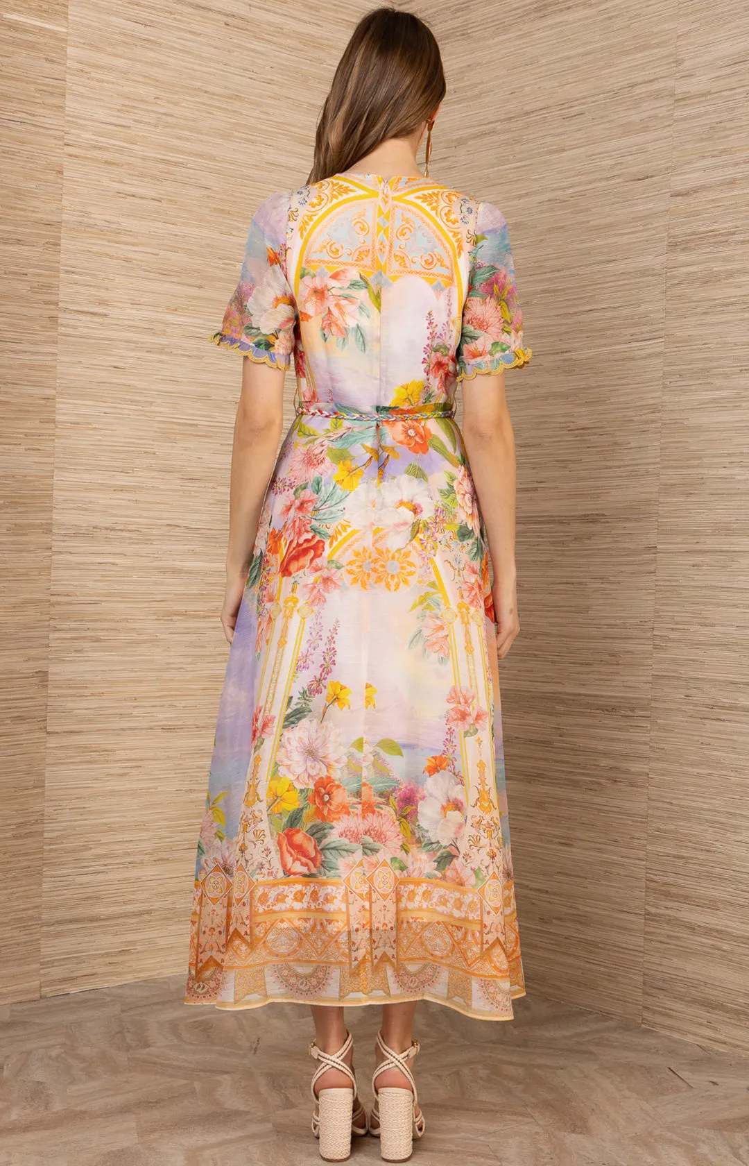 Cyrilla Linen Organza Maxi Dress sold by Hale Bob product image thumbnail 3