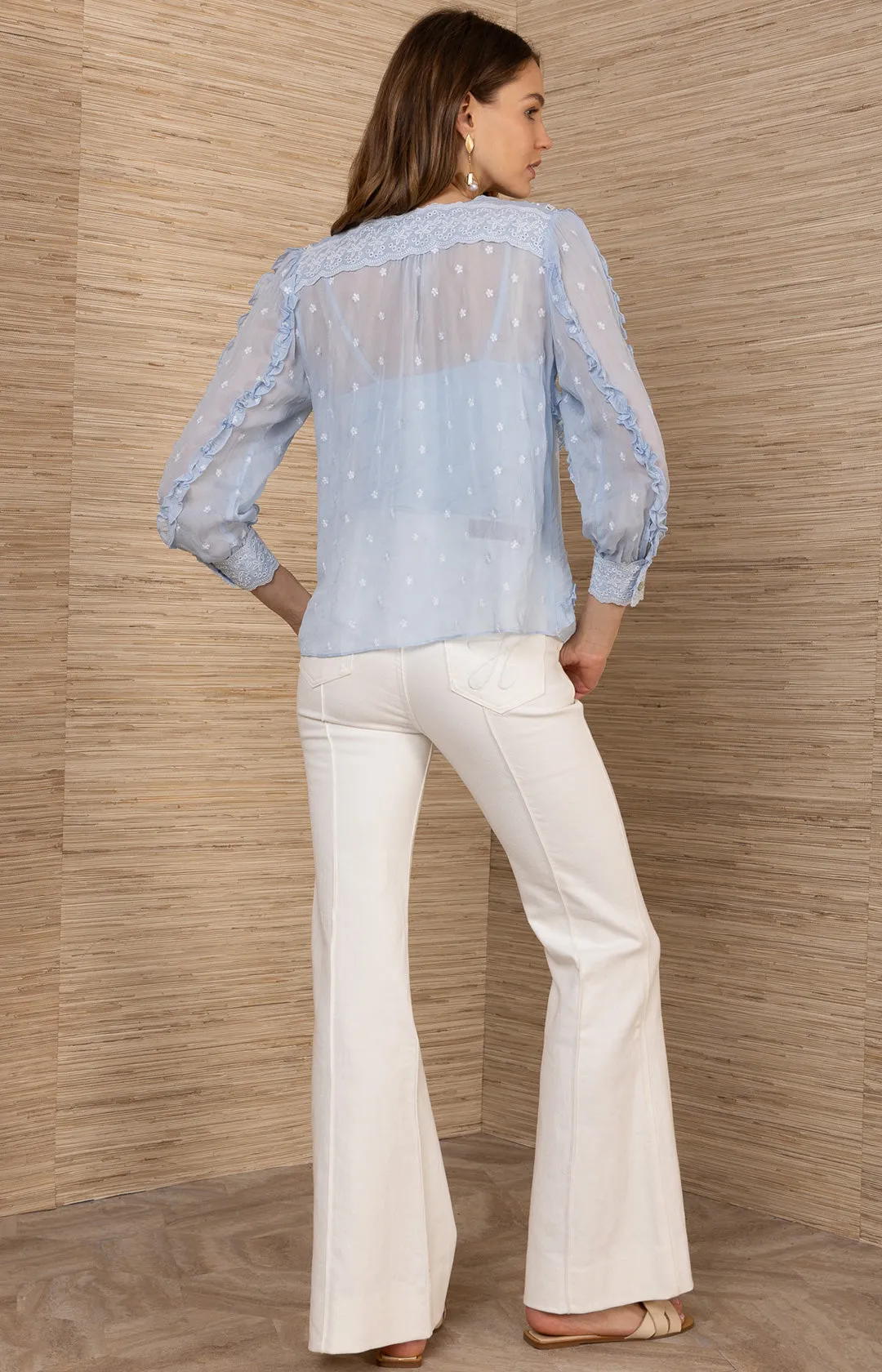 Aliza Swiss dot Chiffon Top sold by Hale Bob product image thumbnail 2