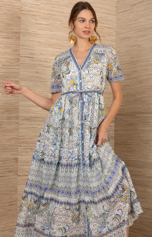 Ruthie Voile Maxi Dress made by Hale Bob