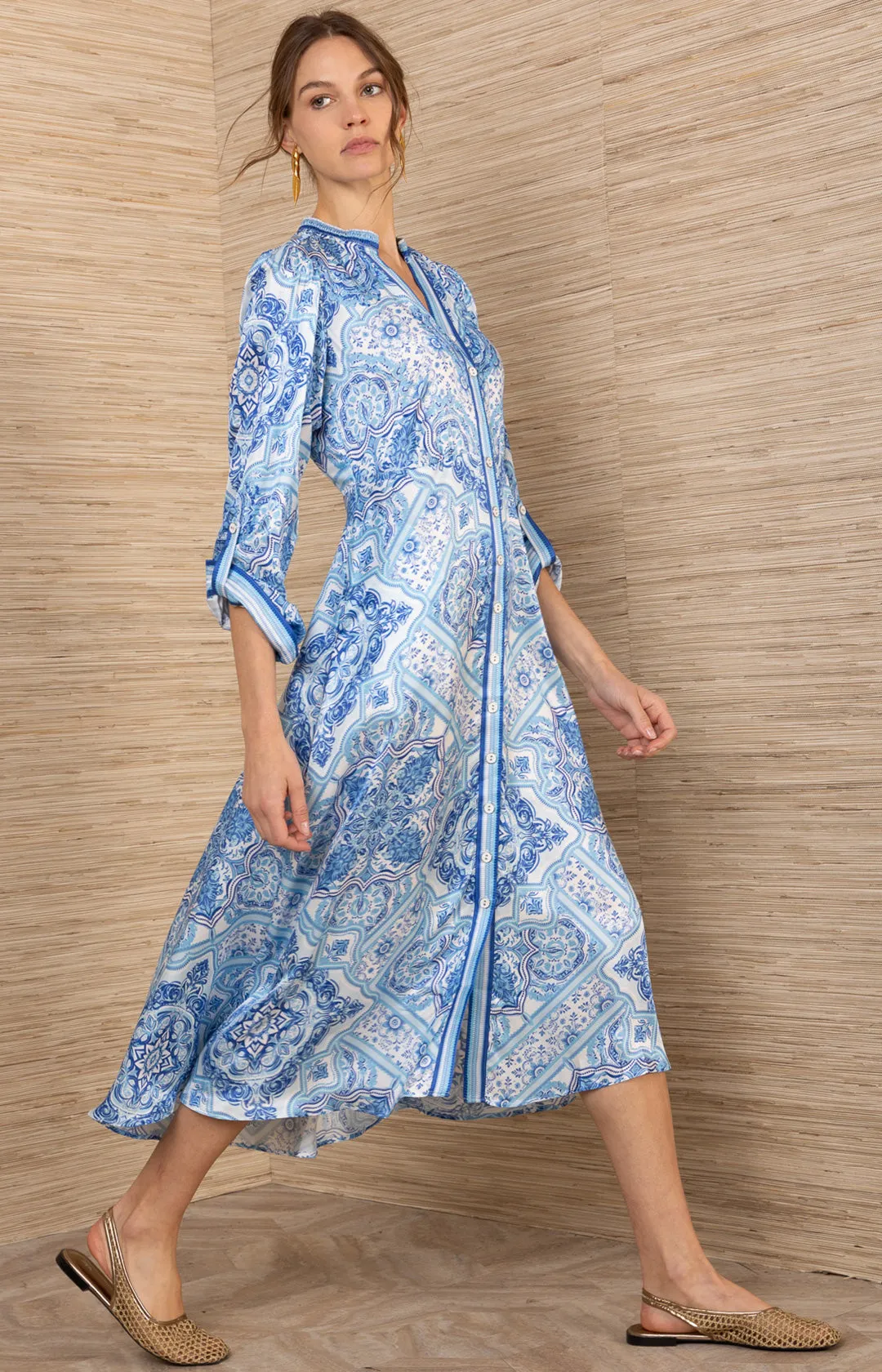 Bellona Charmeuse Maxi Dress sold by Hale Bob product image thumbnail 3