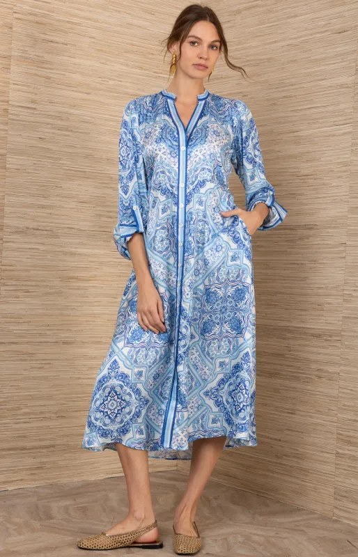 Bellona Charmeuse Maxi Dress made by Hale Bob