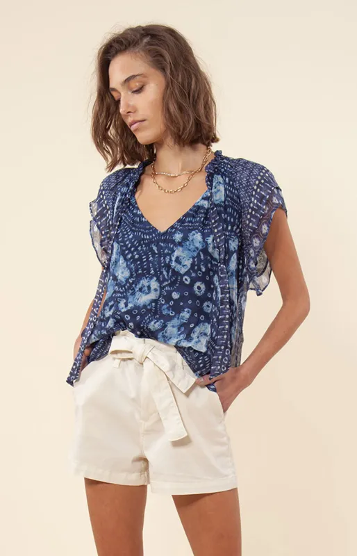 Odelia Chiffon Top made by Hale Bob