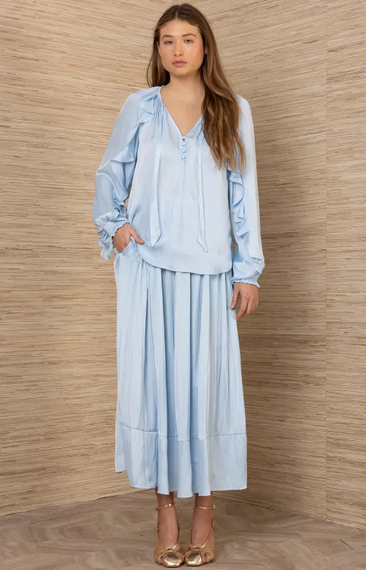 Rin Charmeuse Top made by Hale Bob