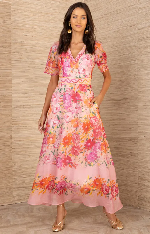 Jaylee Organza Maxi Dress made by Hale Bob