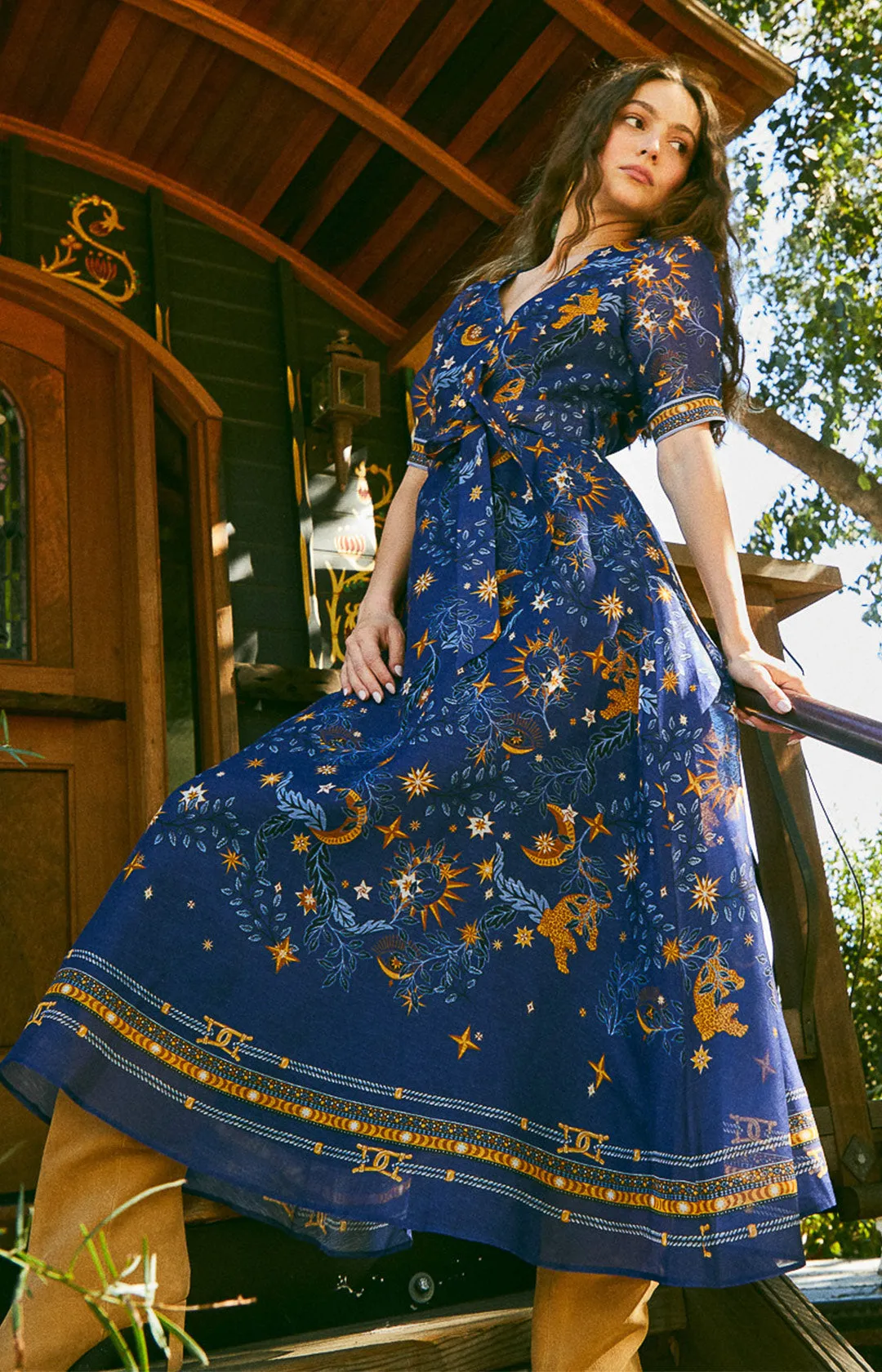 Indiana Organza Maxi Dress sold by Hale Bob product image thumbnail 2