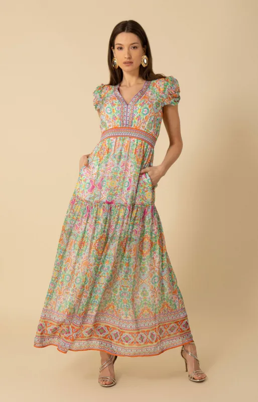 Aubrey Chiffon Maxi Dress sold by Hale Bob