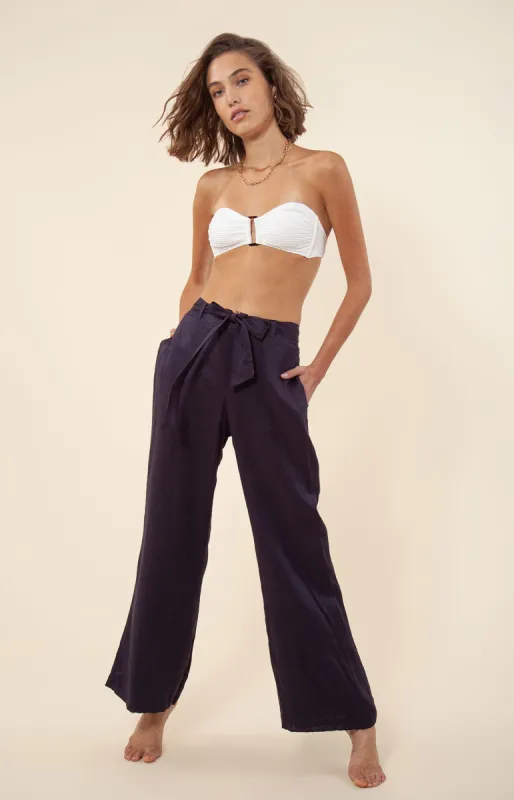 Bronwyn Solid Linen Pant sold by Hale Bob