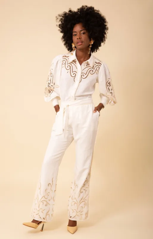 Amy Linen Pant sold by Hale Bob