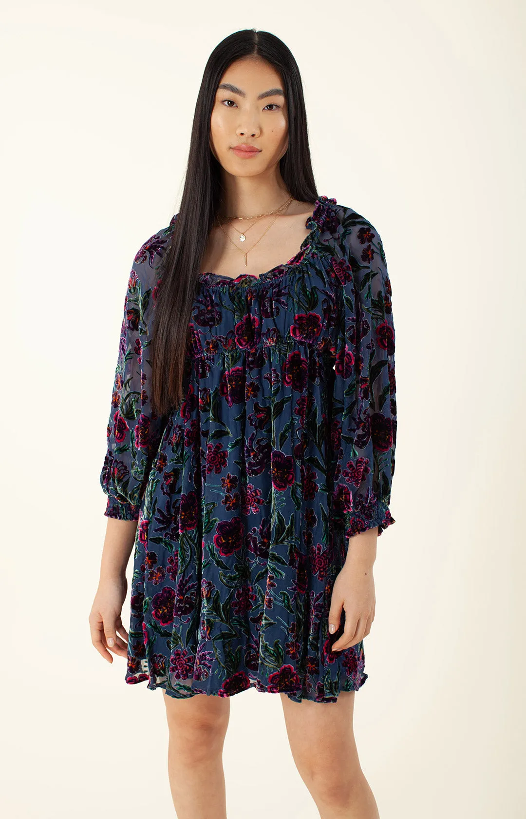 Narva Velvet Burnout Dress sold by Hale Bob product image thumbnail 4