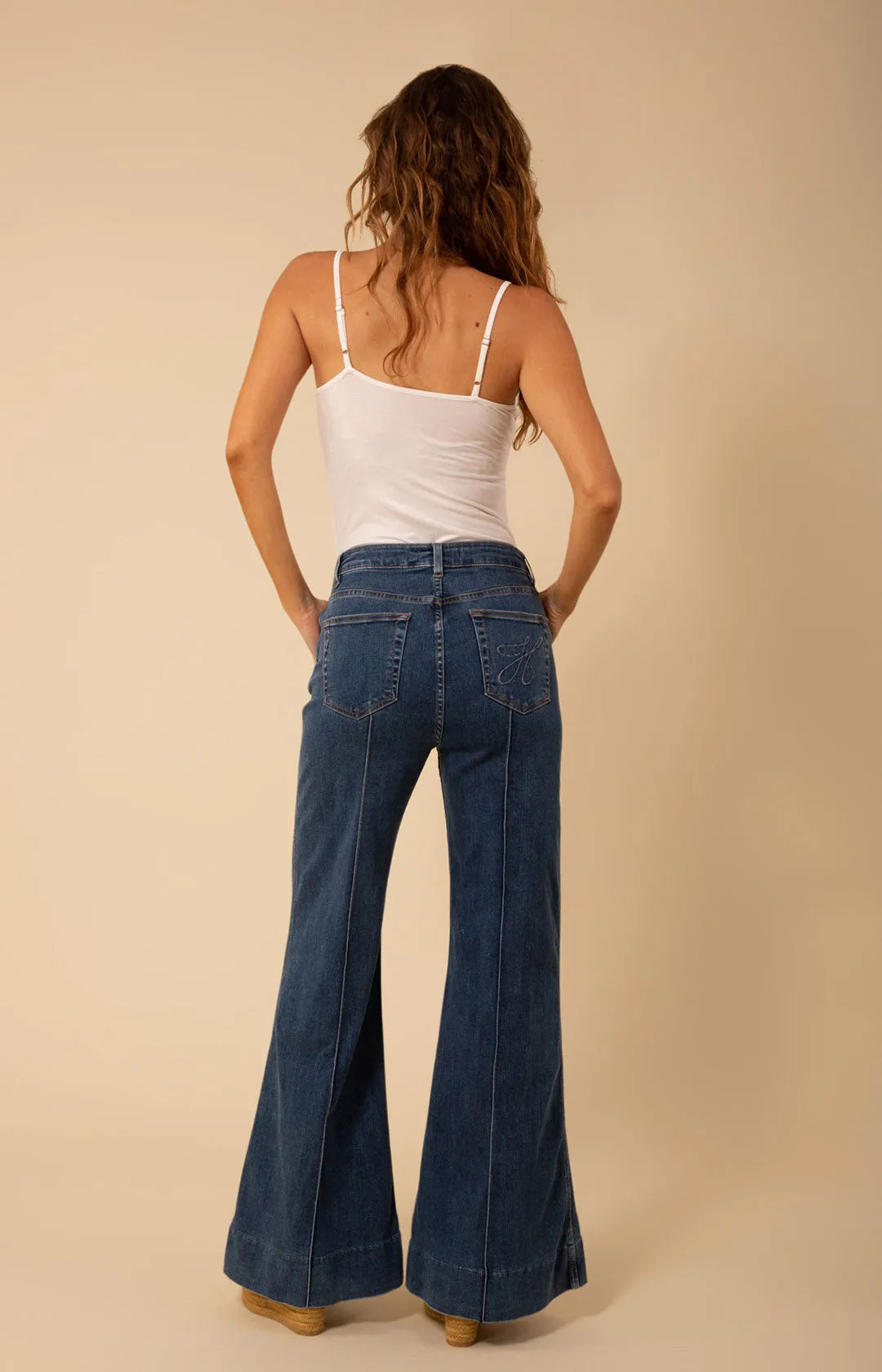 Blake Flare Leg Denim Trouser Made in California sold by Hale Bob product image thumbnail 2