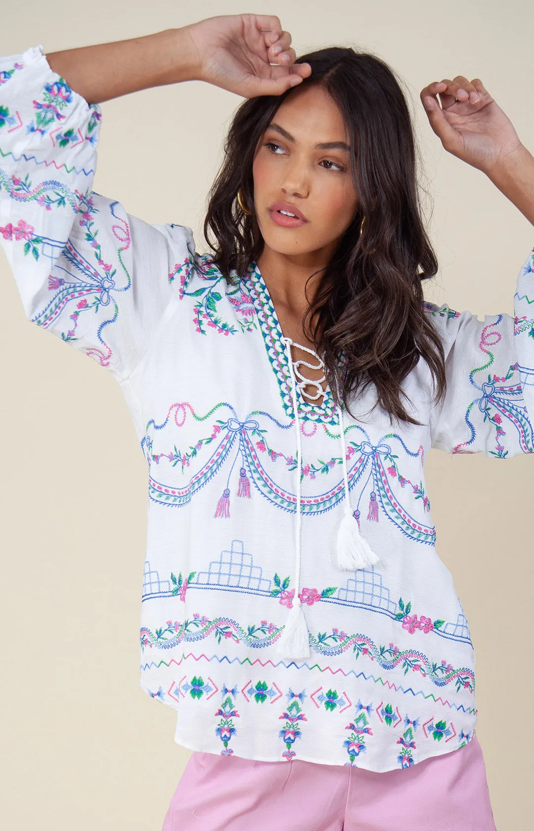 Chandi Embroidered Top sold by Hale Bob product image thumbnail 3