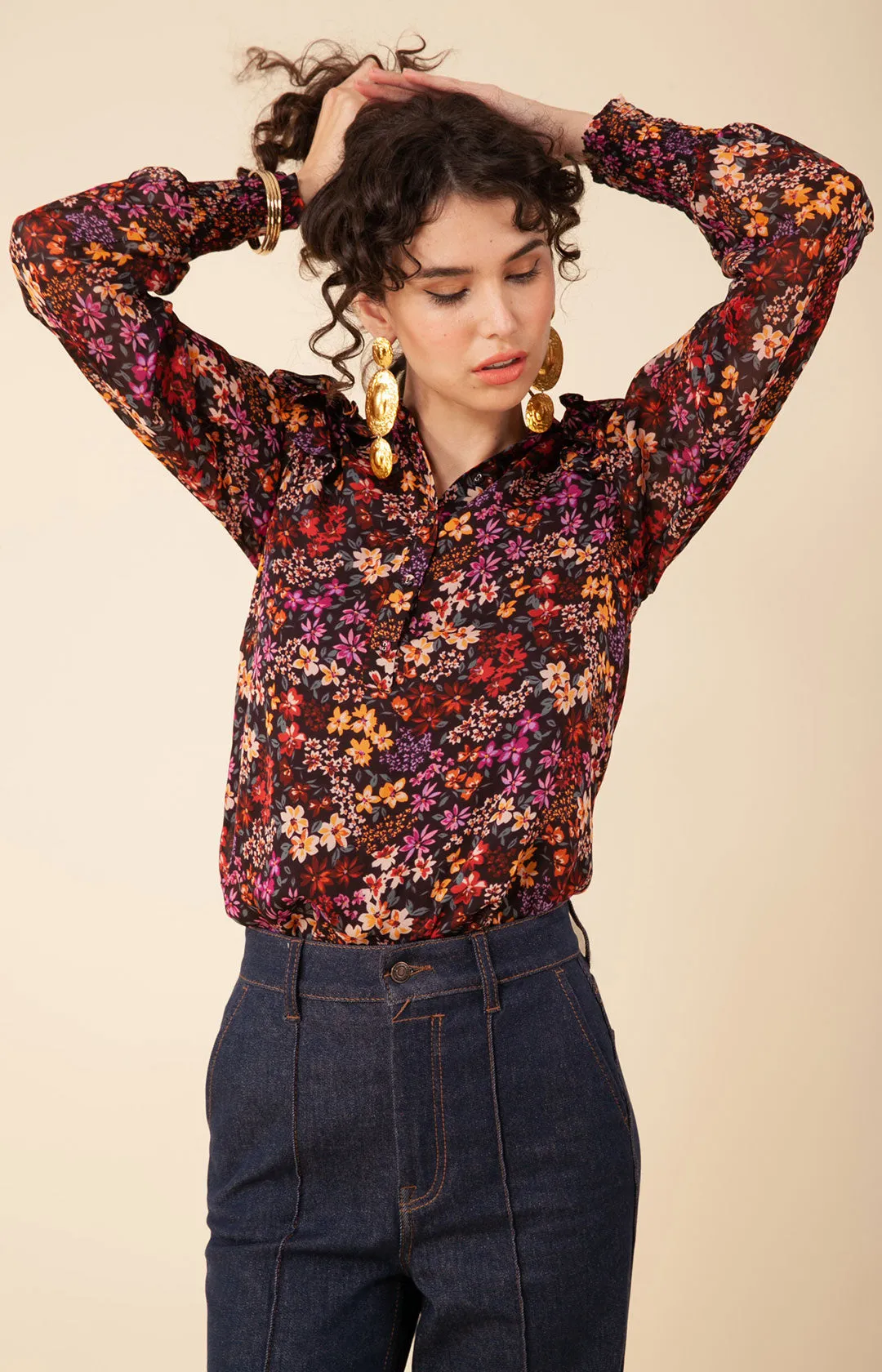 Juliette Chiffon Top sold by Hale Bob