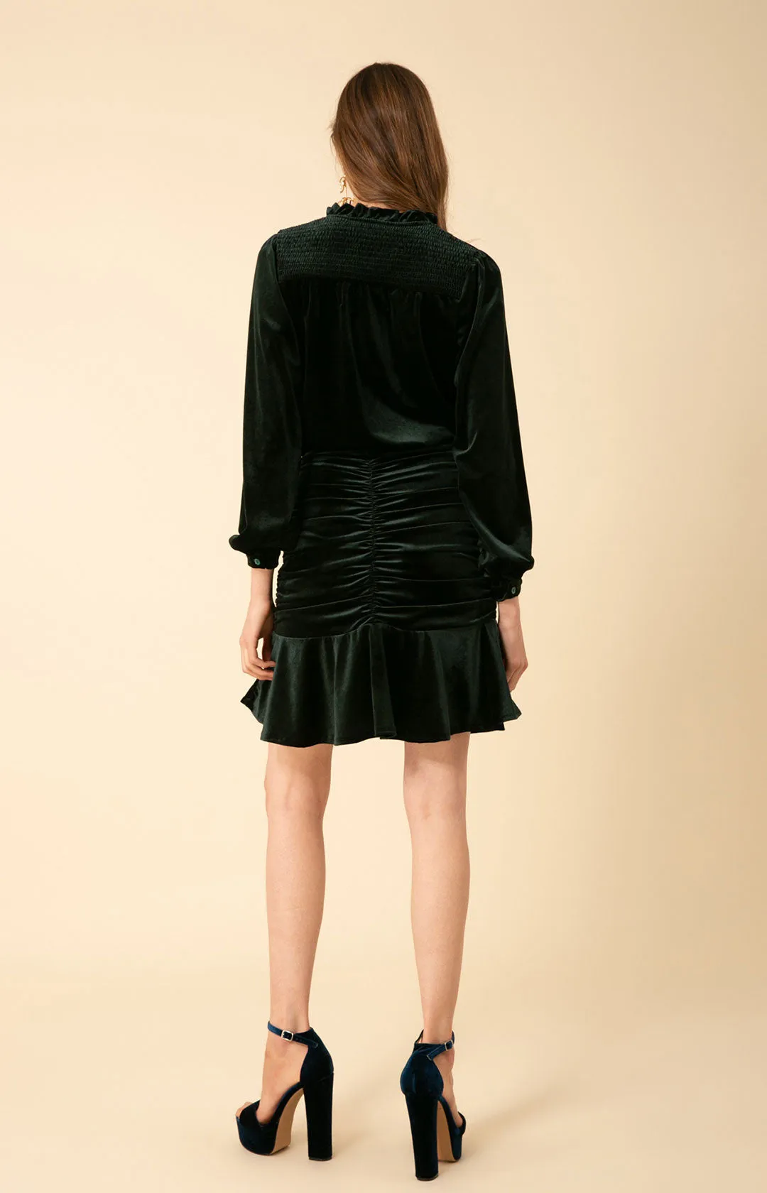 Manon Shirred Velvet Dress sold by Hale Bob product image thumbnail 2