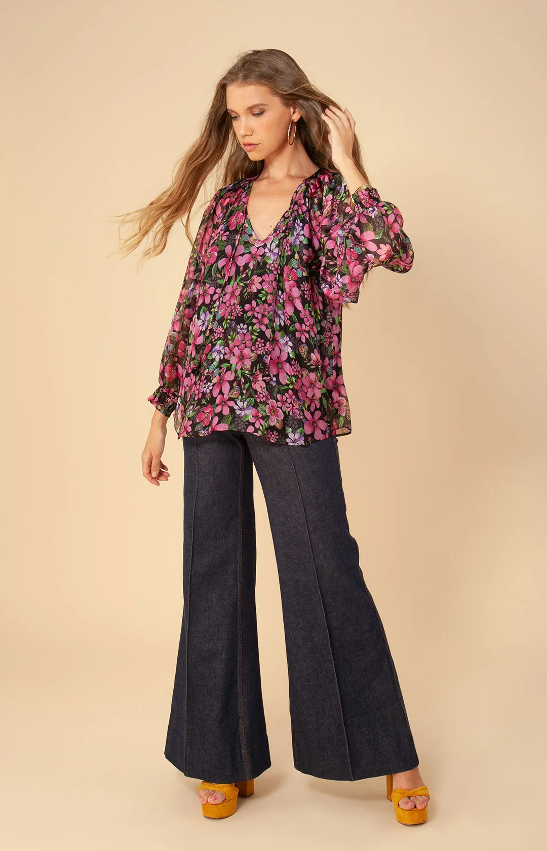 Hailey Chiffon Top sold by Hale Bob product image thumbnail 4