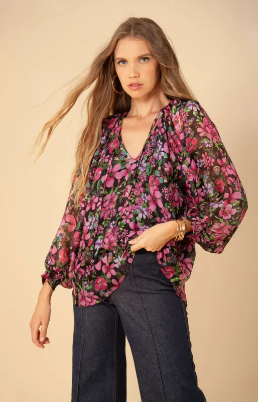 Hailey Chiffon Top sold by Hale Bob