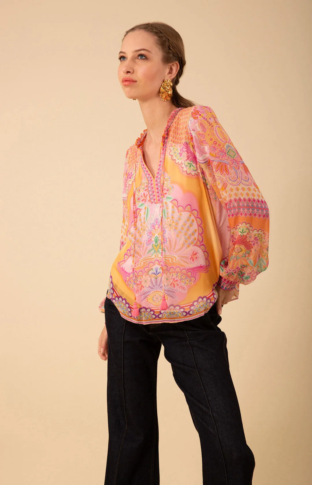 Lucia Chiffon Top sold by Hale Bob product image thumbnail 3