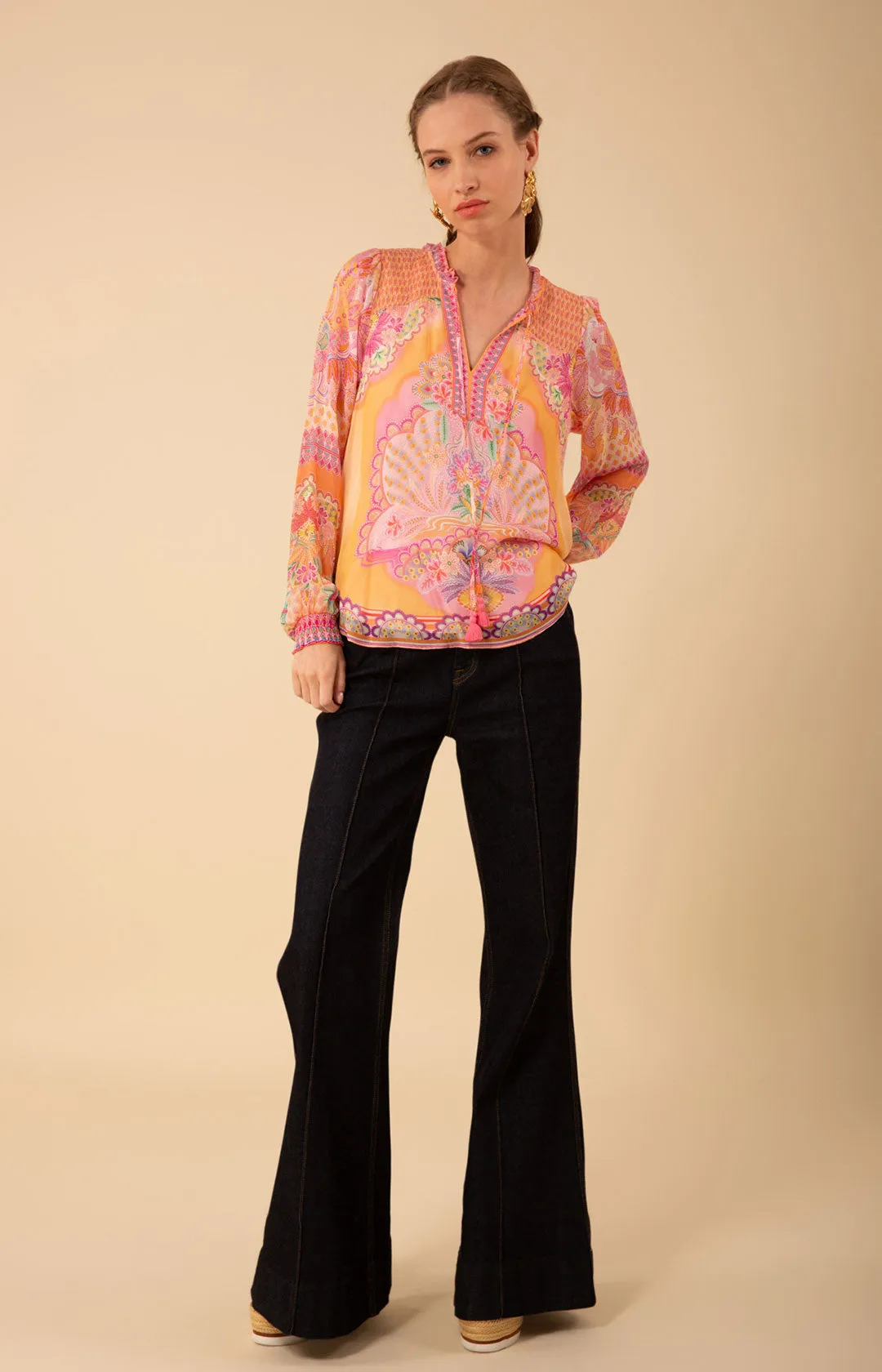 Lucia Chiffon Top sold by Hale Bob