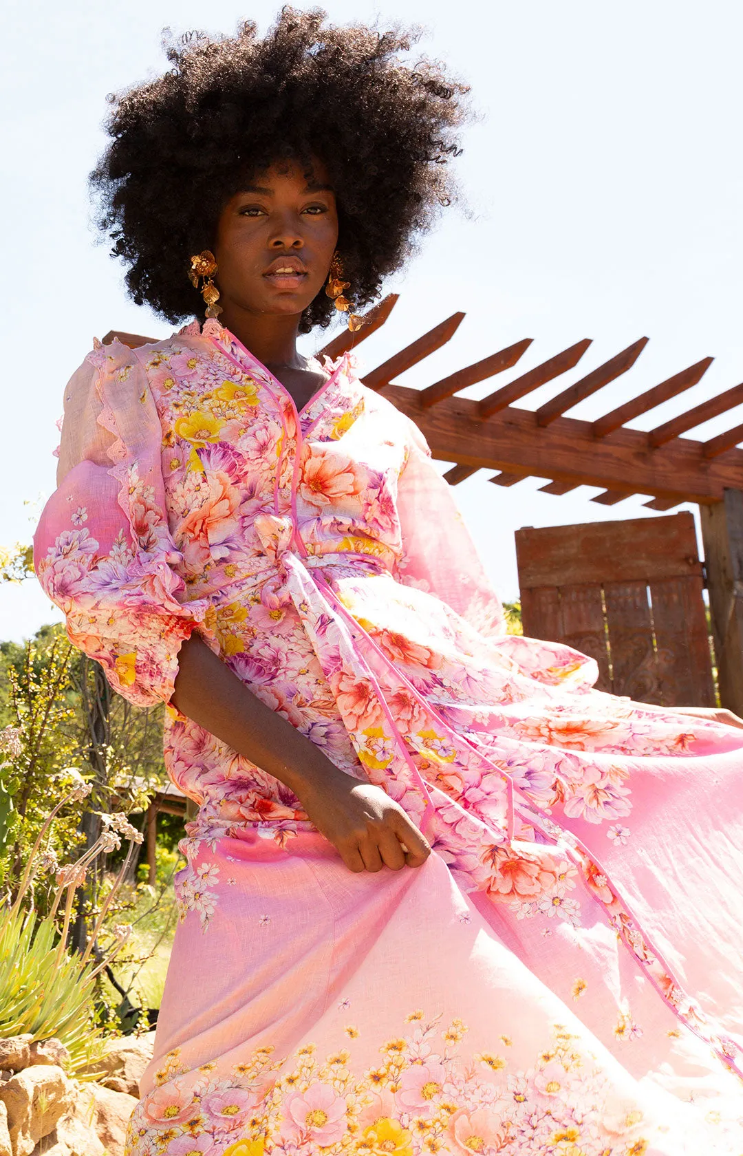 Valerie Linen Maxi Dress sold by Hale Bob