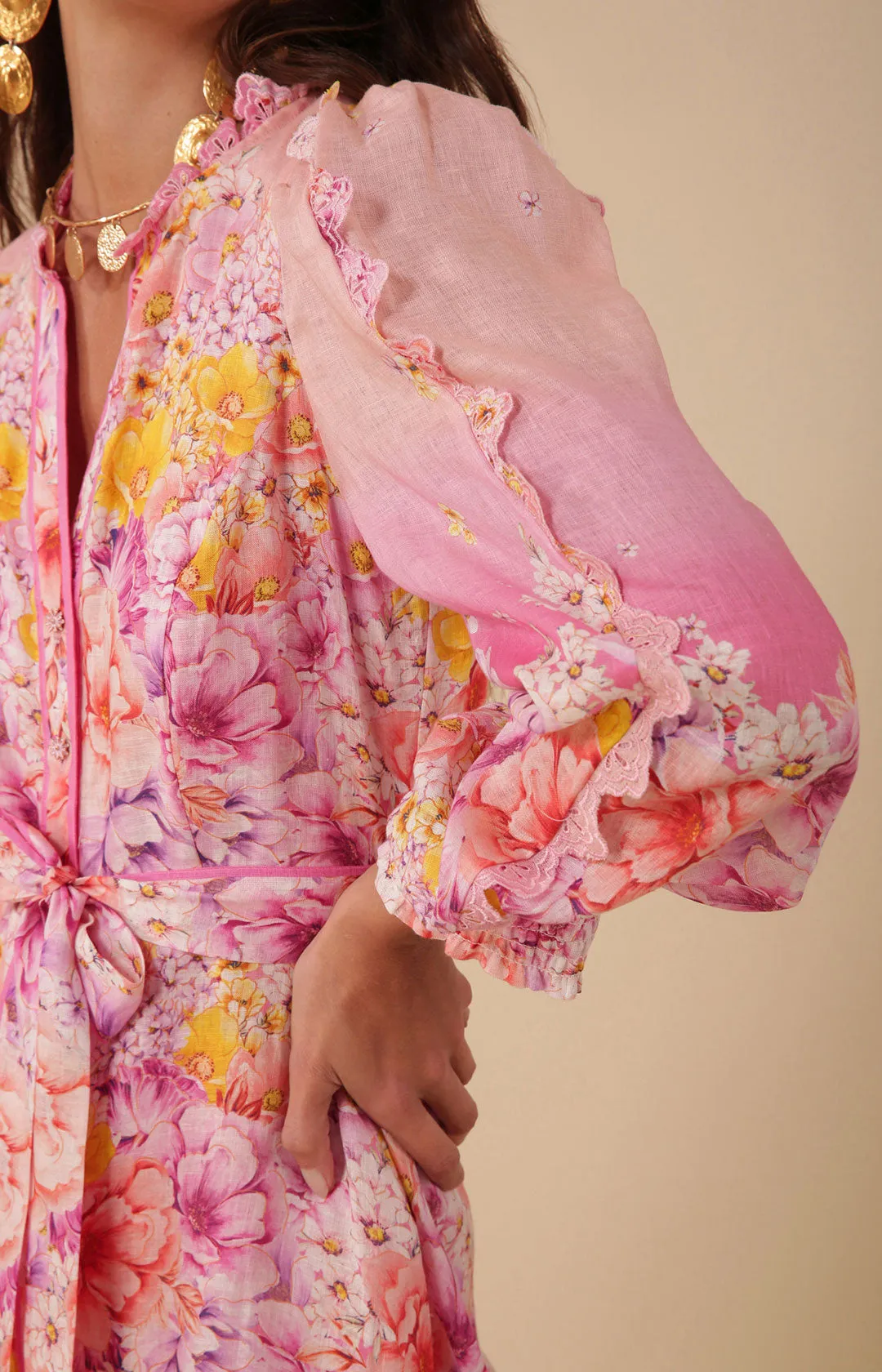 Valerie Linen Maxi Dress sold by Hale Bob product image thumbnail 5