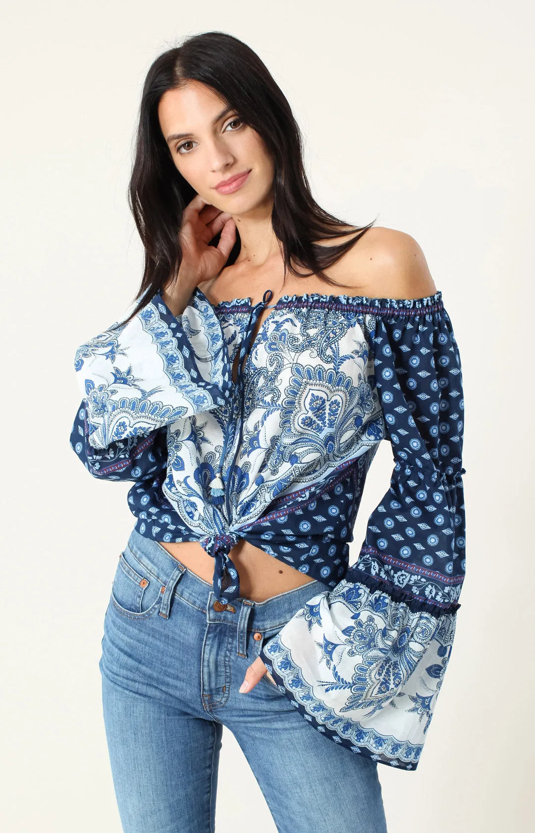 Ava Off Shoulder Top sold by Hale Bob product image thumbnail 3