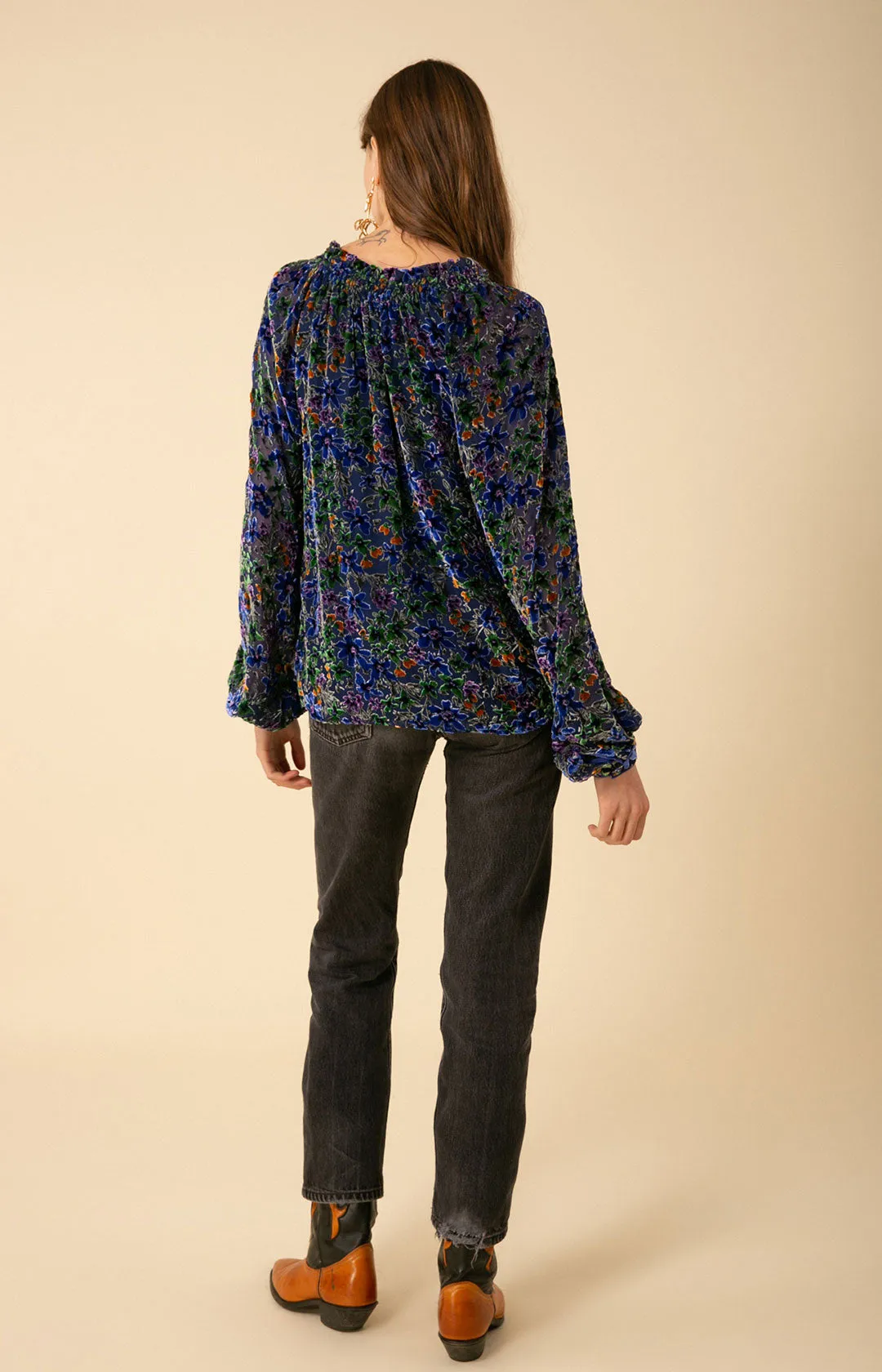 Alicia Velvet Burnout Top sold by Hale Bob product image thumbnail 2