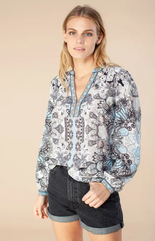 Aulia Silk Top sold by Hale Bob