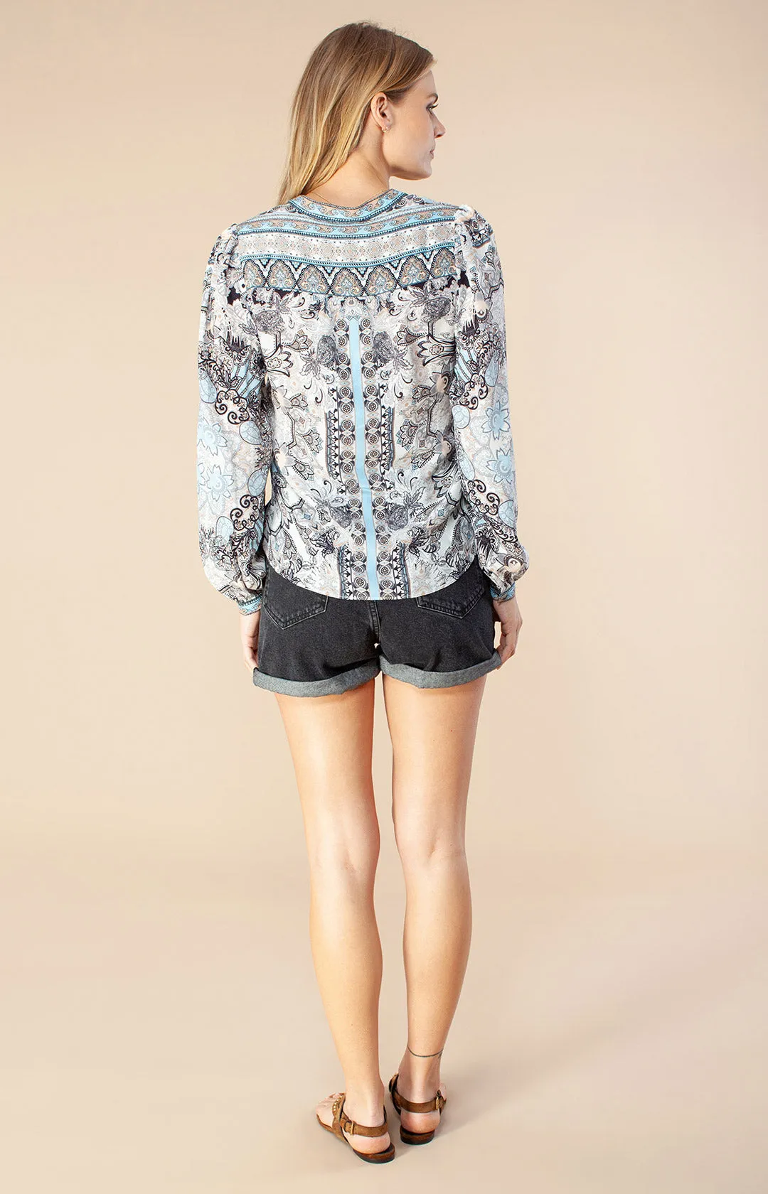 Aulia Silk Top sold by Hale Bob product image thumbnail 2