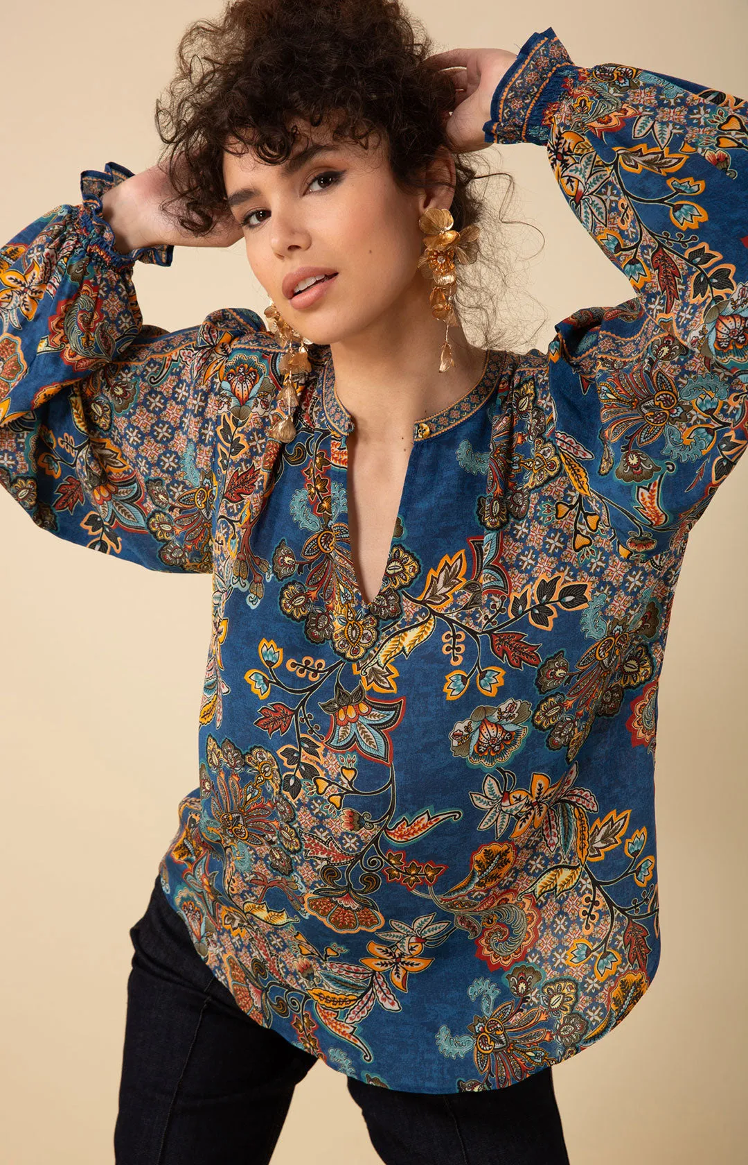 Maisie Silk Top sold by Hale Bob product image thumbnail 4