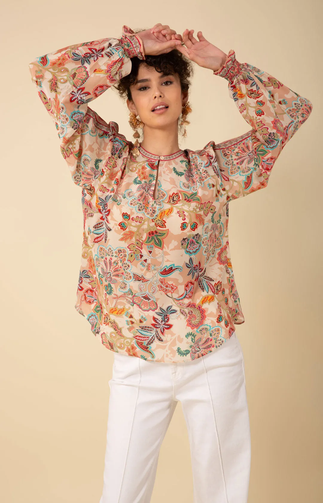 Maisie Silk Top sold by Hale Bob product image thumbnail 3