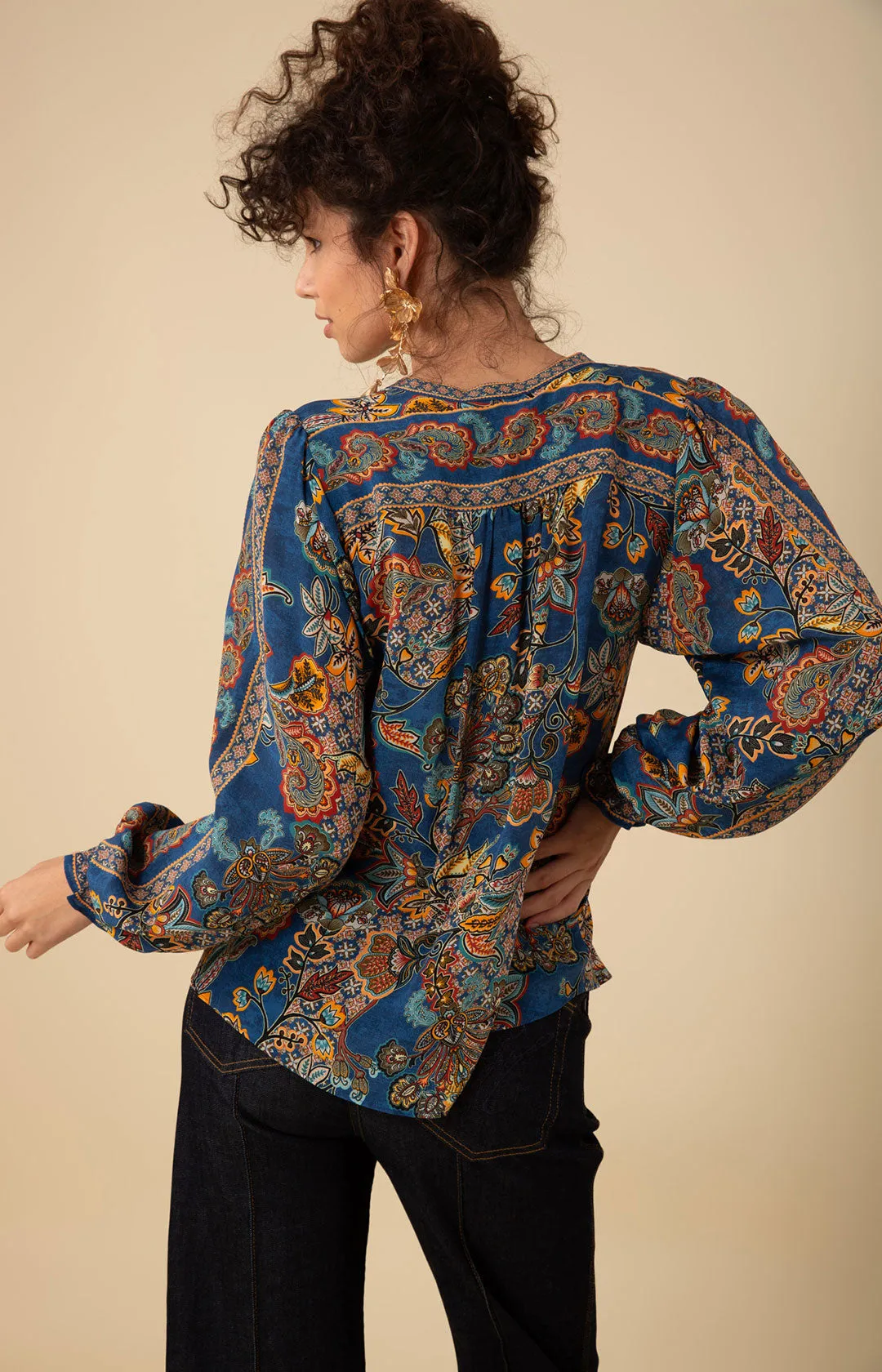 Maisie Silk Top sold by Hale Bob product image thumbnail 5