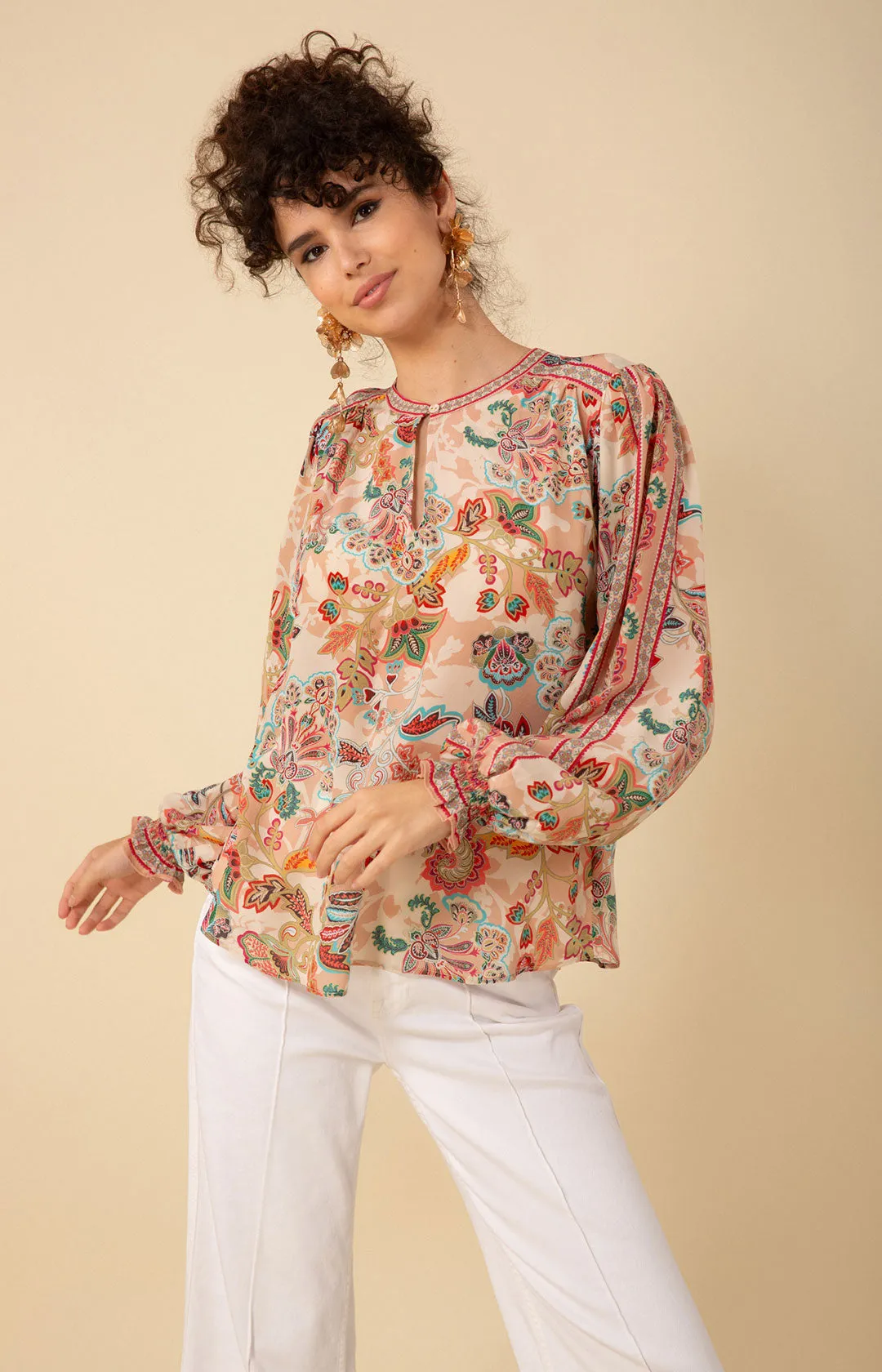 Maisie Silk Top sold by Hale Bob