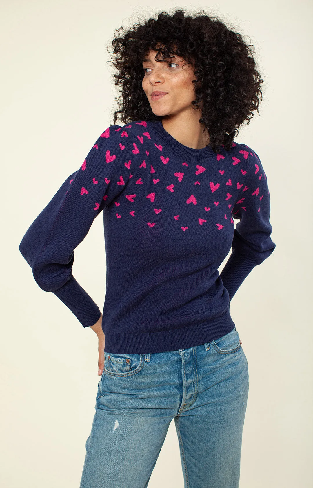 Aimee Jacquard Sweater sold by Hale Bob